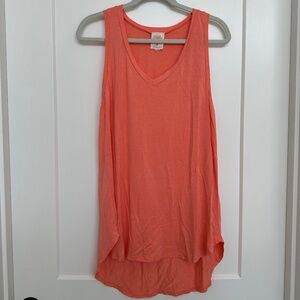 Salmon/Coral Freeloader Sleeveless Tunic